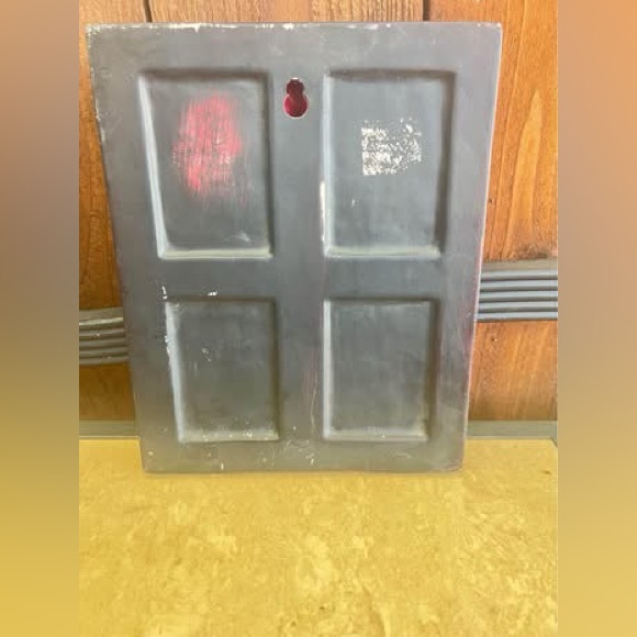 Black Buddha Relief Wall Art Raised details plaster ceramic 9 1/2” x 7 1/2” - Picture 4 of 4